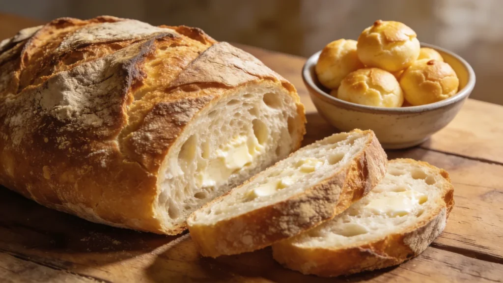 Kefir-Brot backen ohne Industriehefe und Pão de Queijo Käsebällchen